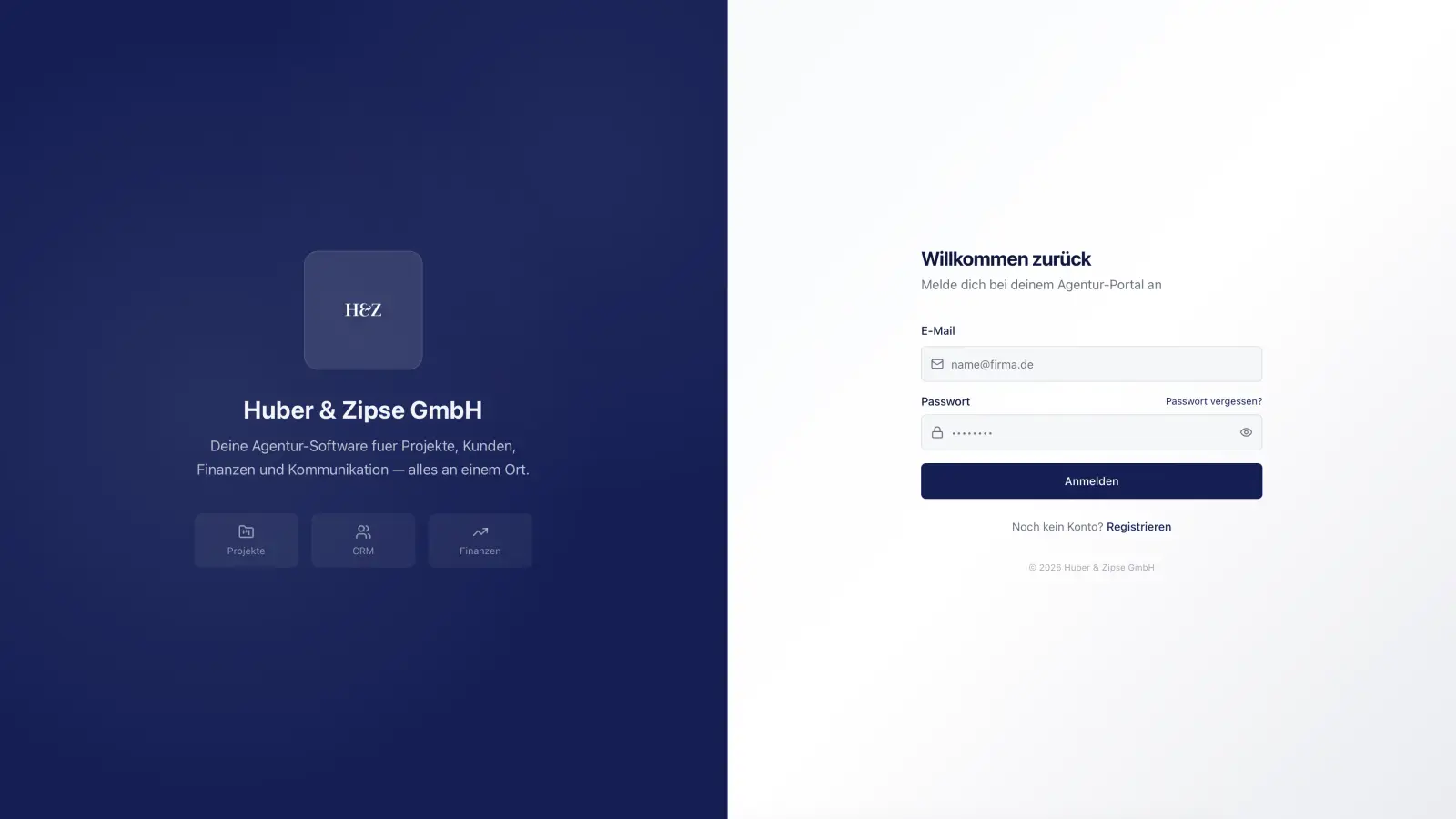 Huber & Zipse Software Screenshot 1